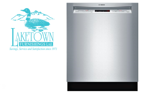Bosch 300 Series Built-In Undercounter Dishwasher, 24 Exterior Width, 4 Wash Cycles, Stainless Steel (Interior),